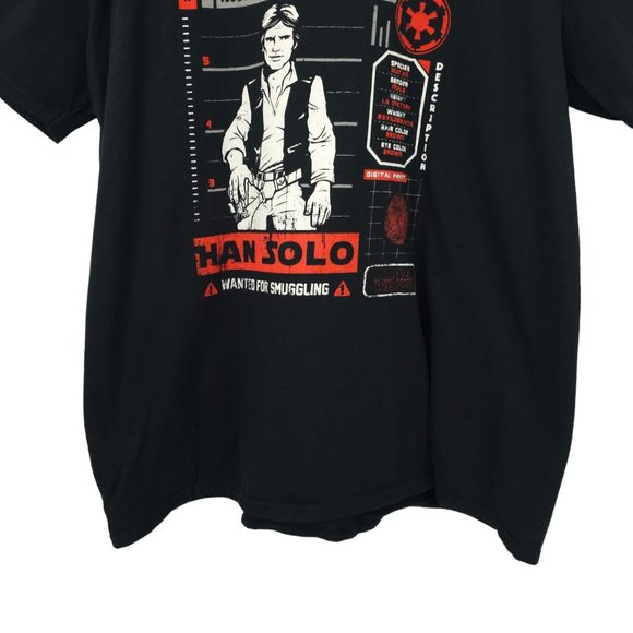Funko Star Wars Han Solo Wanted Poster Graphic Tee T Shirt XL Smugglers Bounty - Picture 9 of 15
